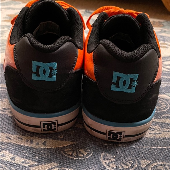 DC Men's Black and Orange Sneakers - Picture 3 of 6